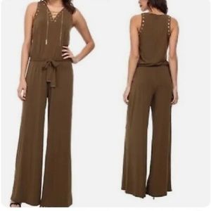 MICHAEL KORS OLIVE GREEN JUMPSUIT - Petitie Small